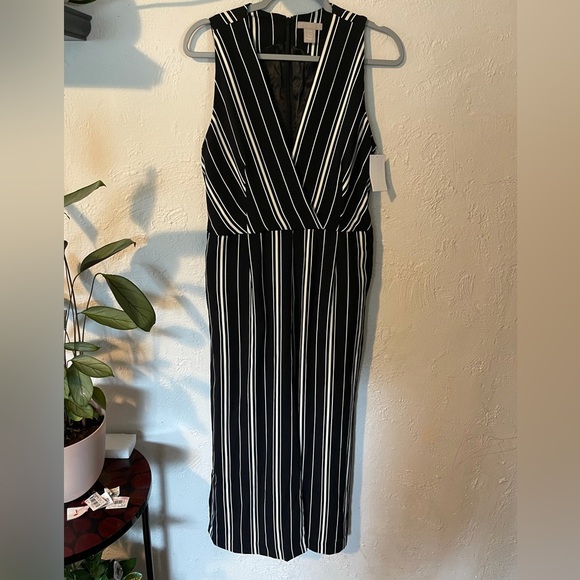 H&M Stripped Jumpsuit NWT - Picture 1 of 4